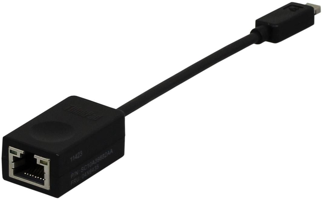Lenovo 04X6435 RJ45 Ethernet Extension Cable – Male to Female, Black, Compact and Durable