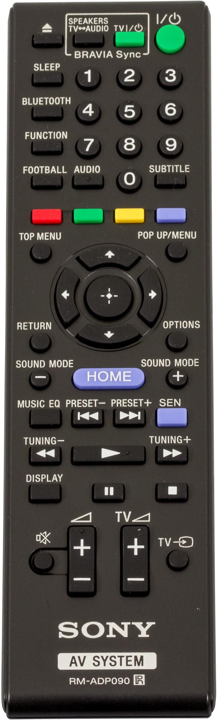 Sony 149194011 Remote Control – Black, Press Button, Audio Use
