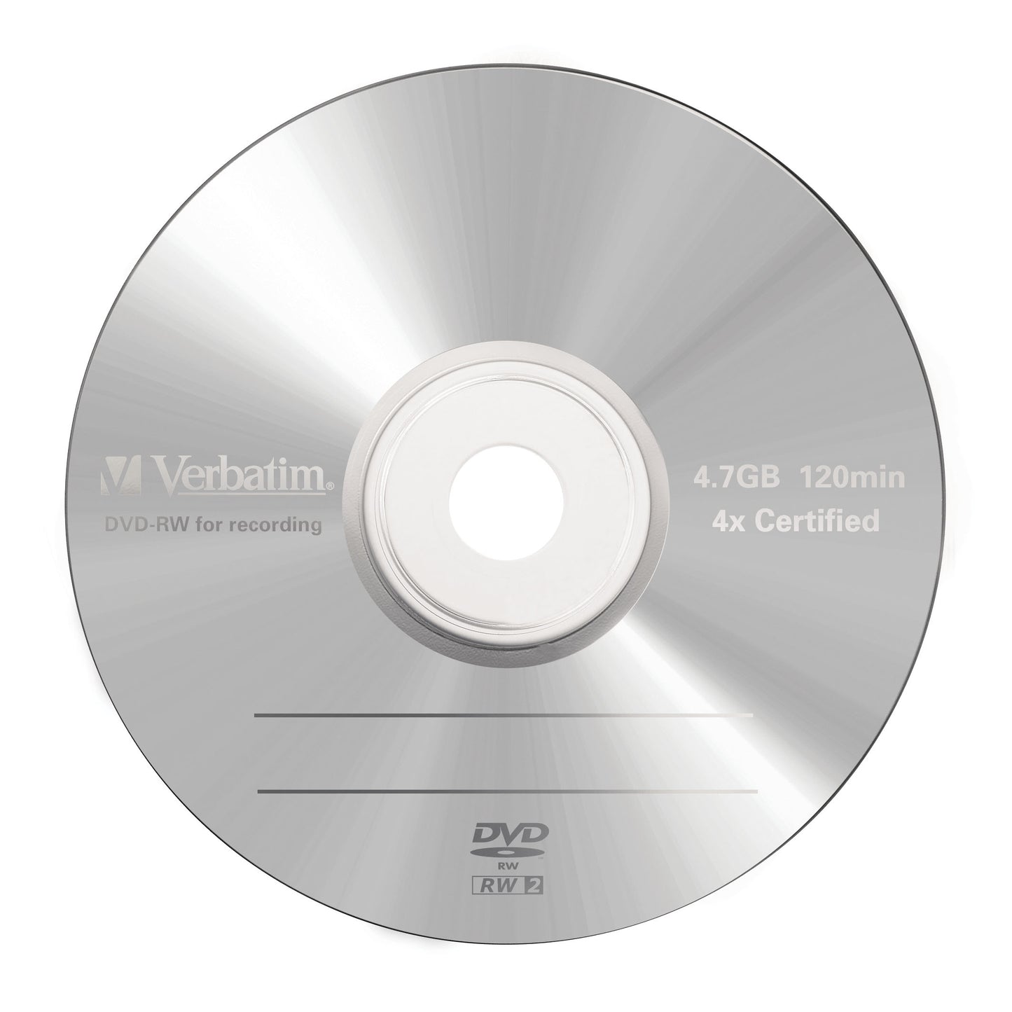 Verbatim 43285 Blank DVDs – DVD-RW 4.7GB 4x Jewel Case Single Disc