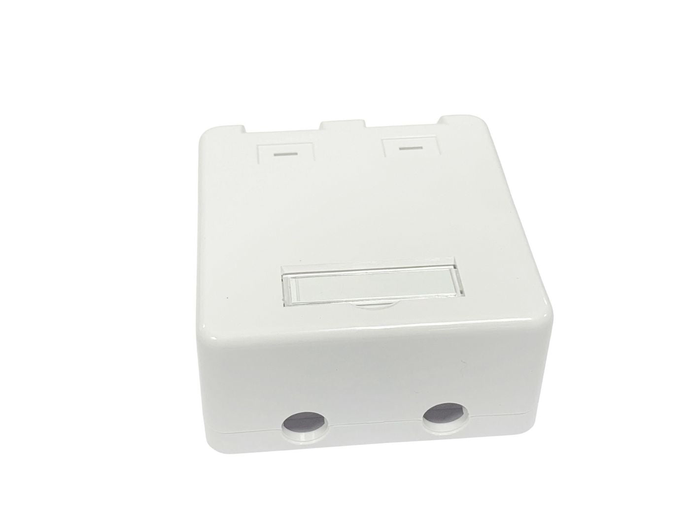Lanview LVN127767 Outlet Box – 2 x RJ-45 Socket, White, Surface Mount