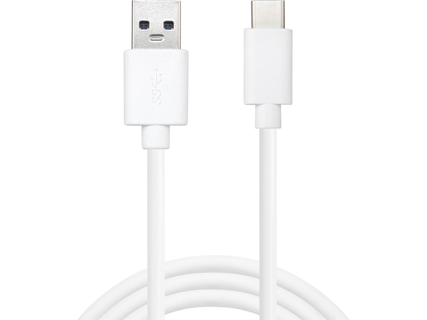 Sandberg 136-14 USB-C 3.1 to USB-A 3.0 Cable, 2m White Male/Male RoHS Certified