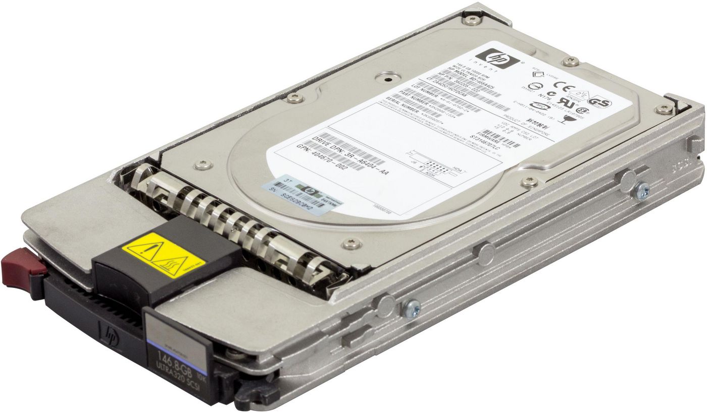 Hewlett Packard Enterprise 404708-001-RFB Internal Hard Drive – 146.8GB 10K RPM U320 SCSI 3.5" HDD