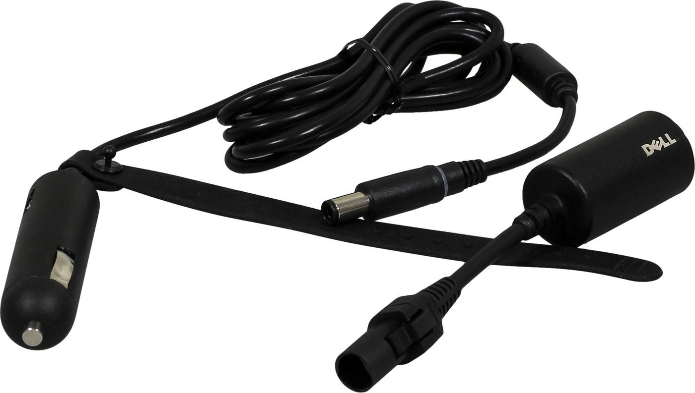 Dell 450-15098 90W Auto/Air DC Power Adapter – Portable Power Supply, Black, 2m