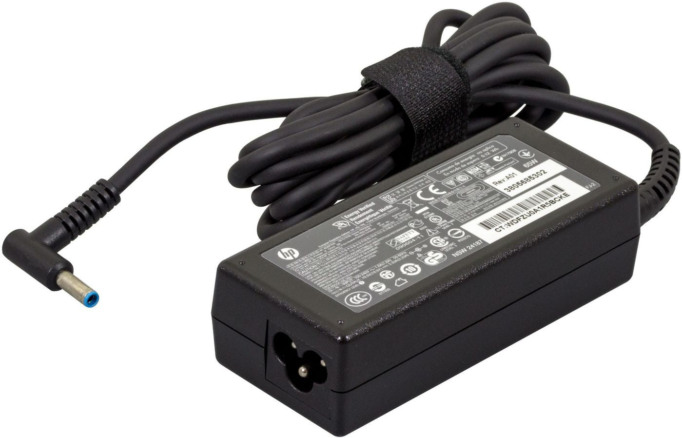HP 709985-002 65W AC Power Adapter – Indoor, S-3P 4.5mm Connector, Black