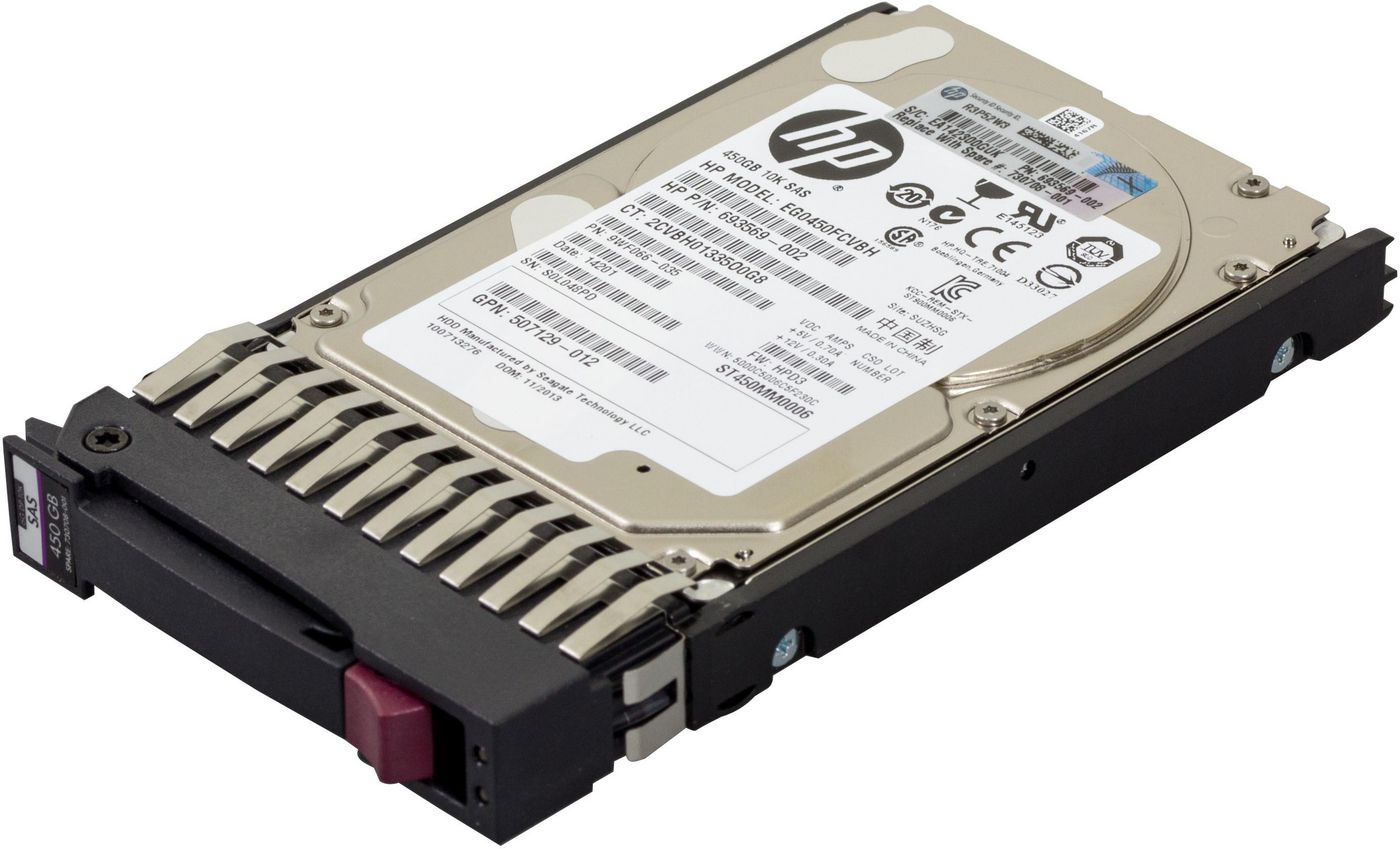 Hewlett Packard Enterprise 730708-001 Internal Hard Drive – 450GB 2.5" SAS 10K 6Gb/s