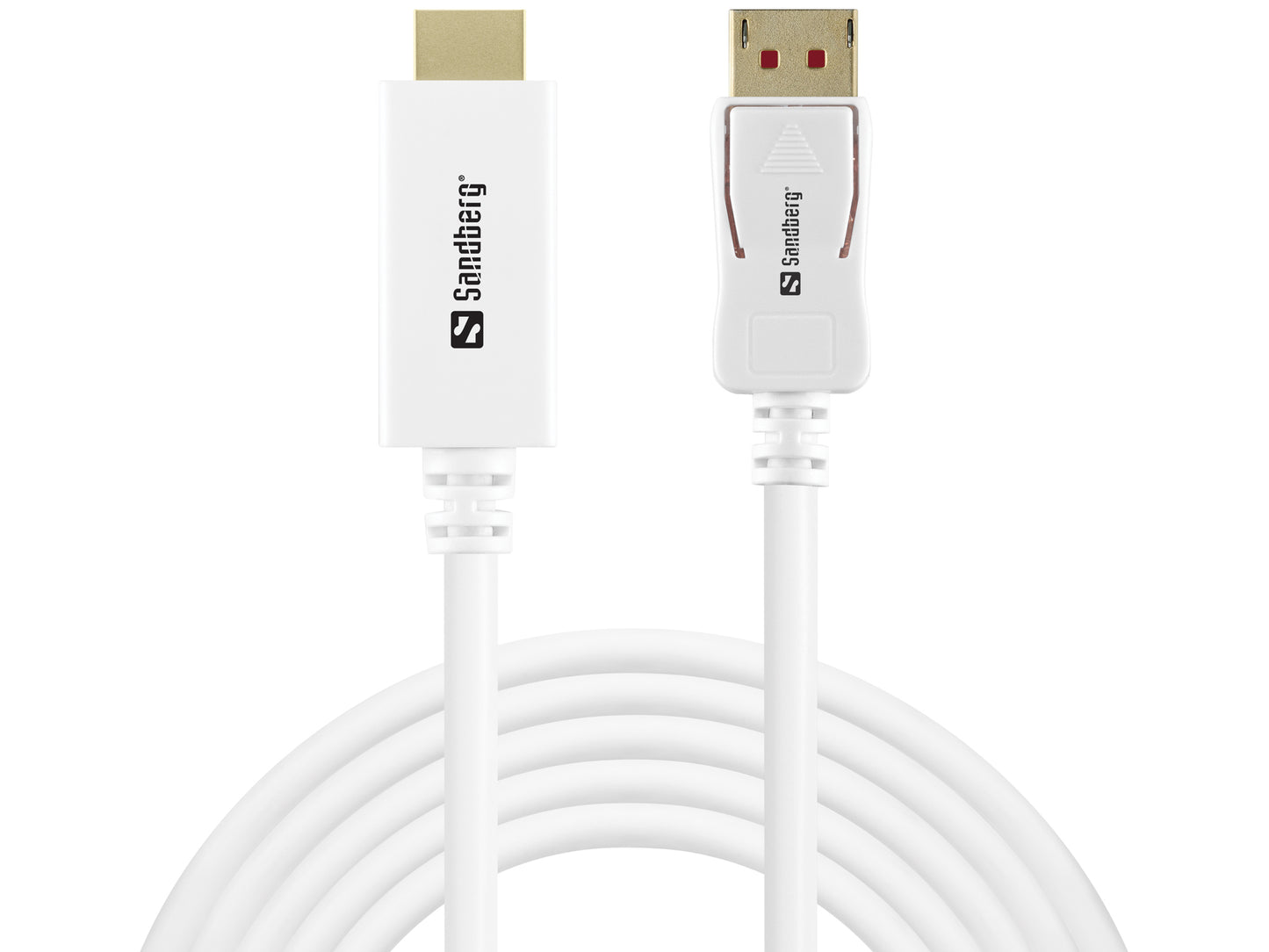 Sandberg 509-16 DisplayPort 1.4 to HDMI 2m Cable – 4K 60Hz Ultra HD White