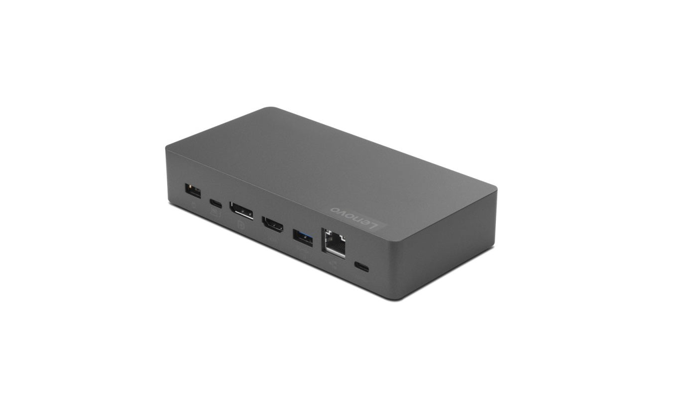 Lenovo 40AV0135EU Thunderbolt 3 Essential Dock – Grey, 65W, USB-C, HDMI