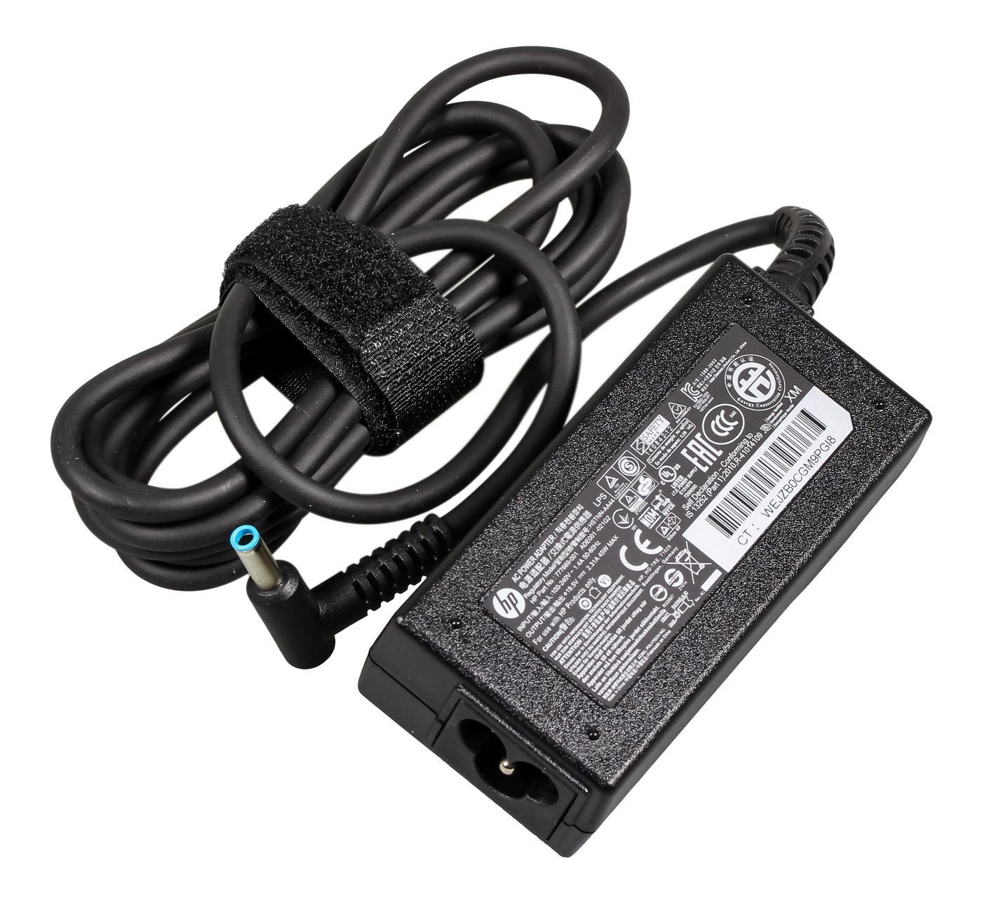 HP 777669-001 Power Adapter – 45W 19.5V 2.31A, 4.5mm Barrel, Black