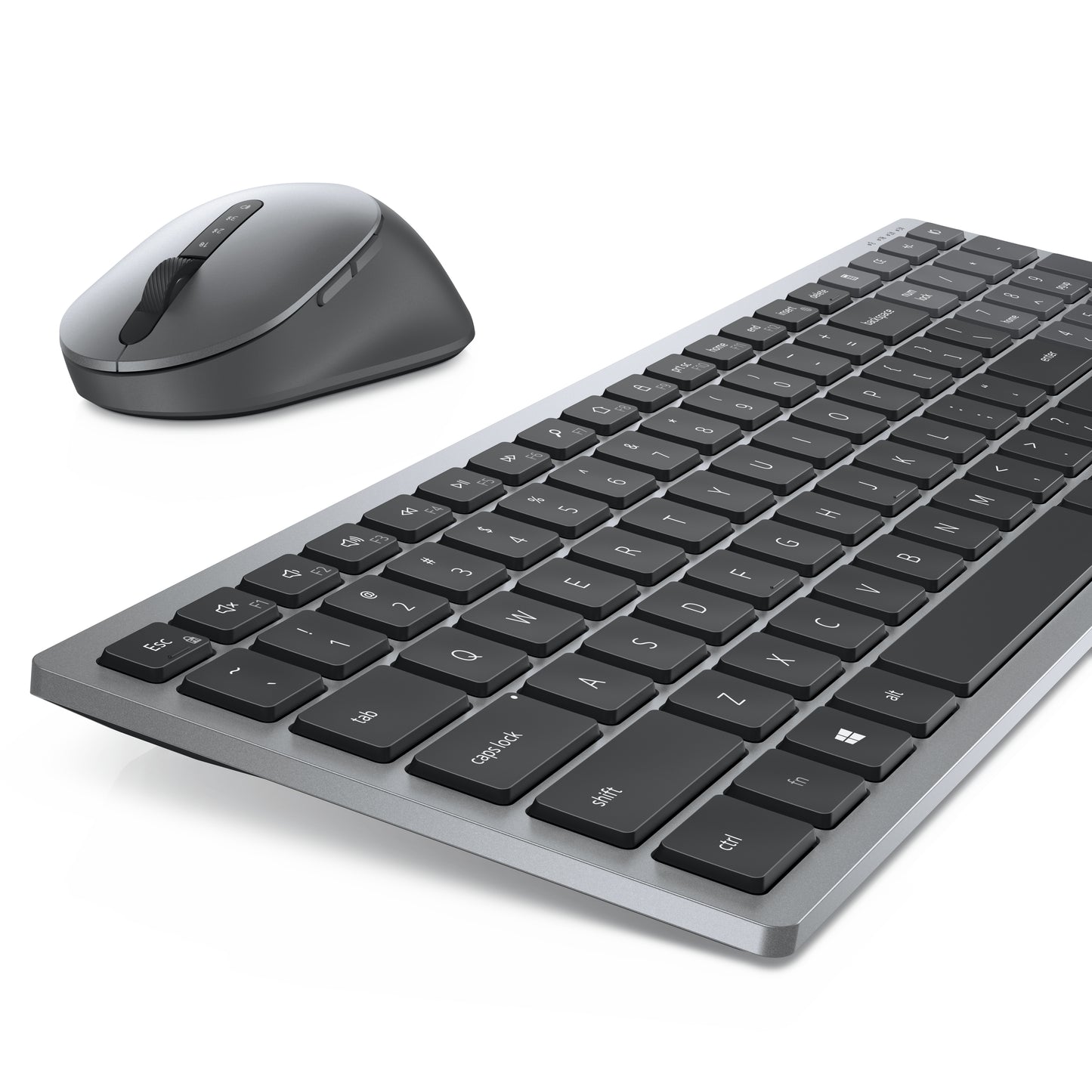 Dell KM7120W-GY-FR Wireless Keyboard Mouse Set – AZERTY French Grey Titanium