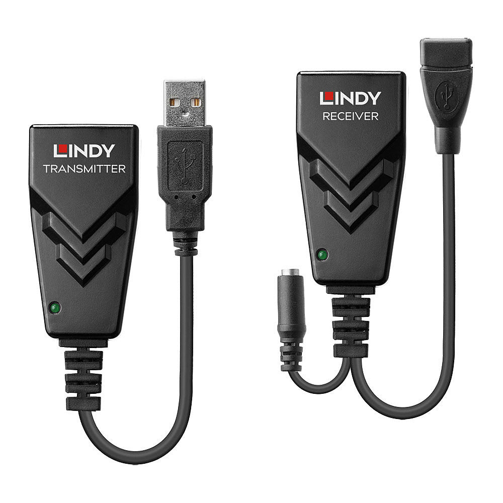 Lindy 42674 100m USB 2.0 Cat.6 Extender – Network Transmitter & Receiver