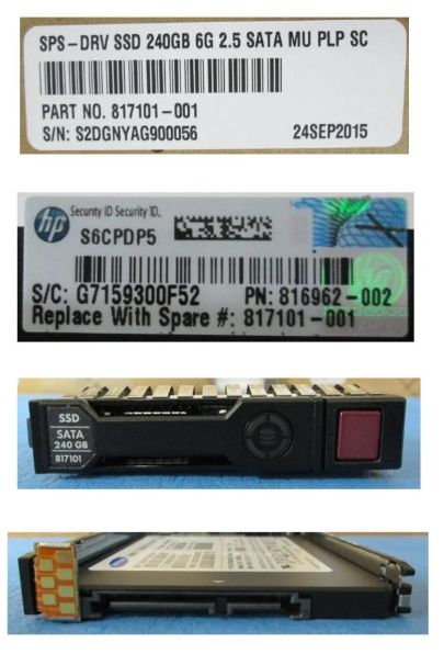 Hewlett Packard Enterprise 817101-001-RFB 480GB 2.5" SATA III SSD – MU SFF SC