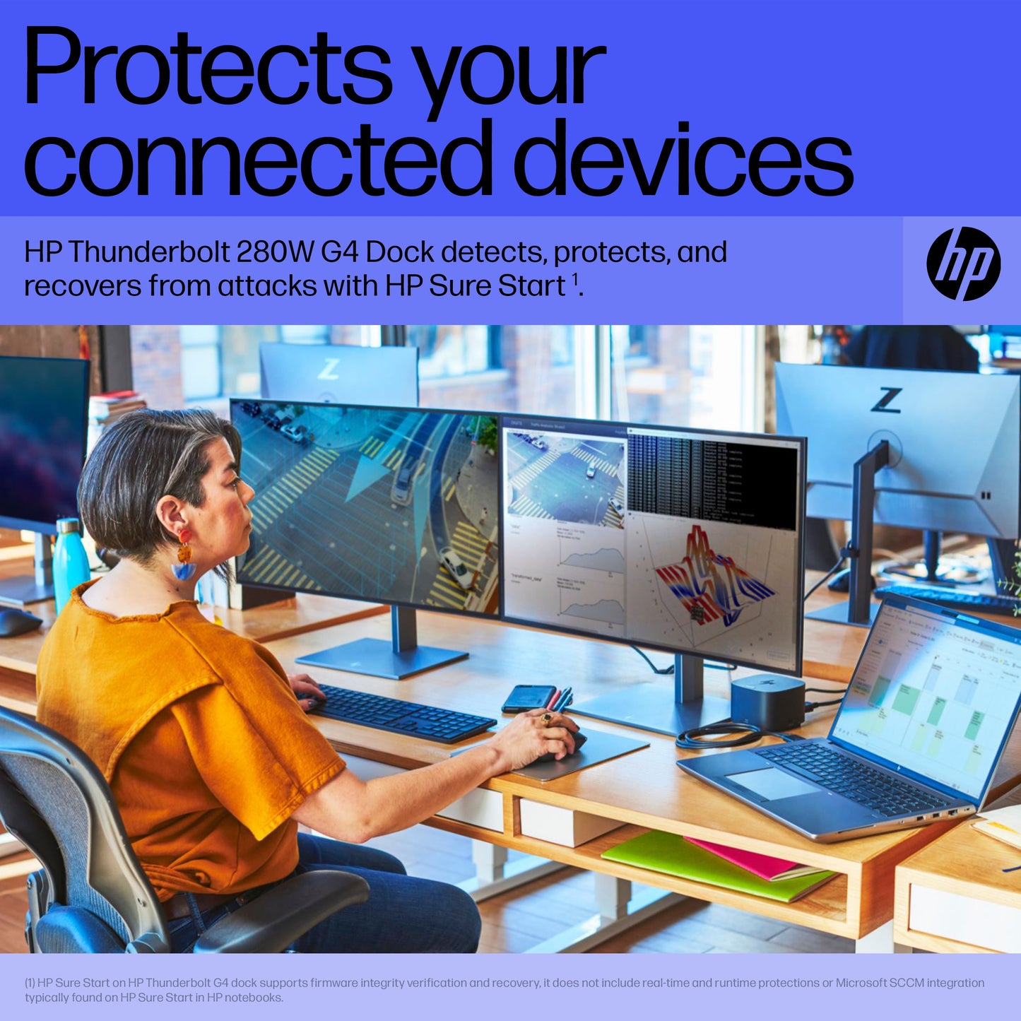 HP 4J0G4AA#ABY Thunderbolt Dock 280W G4 – High-Power Docking Station, TB4, 4K Support