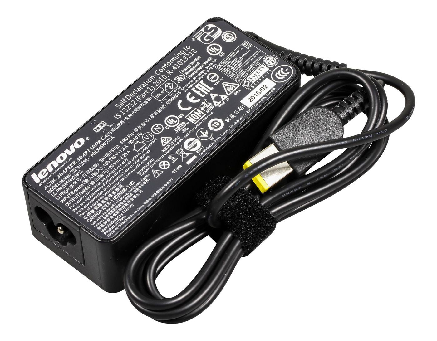 Lenovo FRU00HM615 45W AC Power Adapter – Indoor Use Black