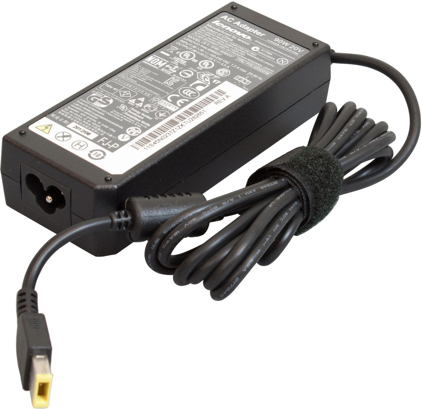 Lenovo FRU45N0500 90W Indoor Power Adapter – Black AC Charger, Universal 100–240V Input