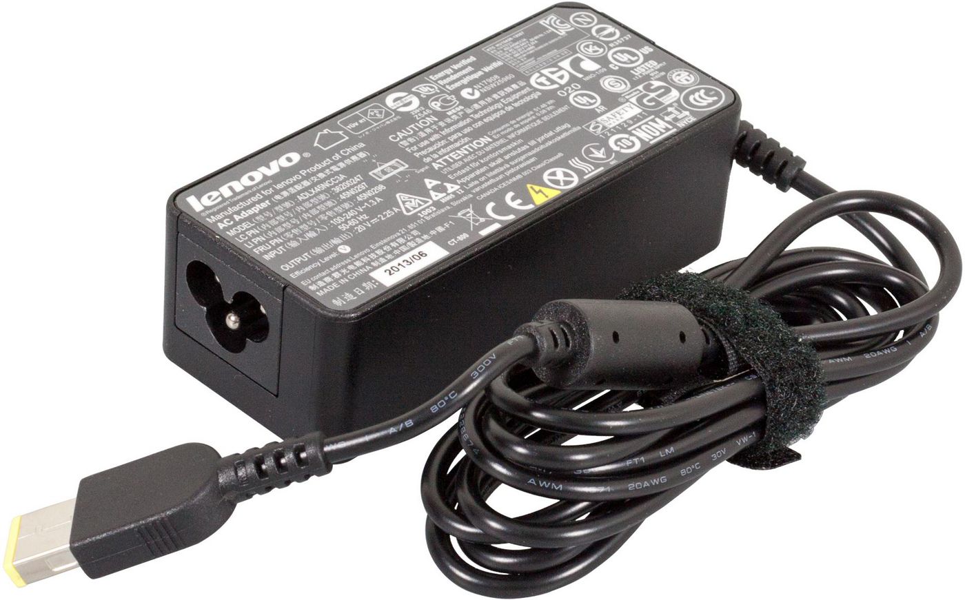 Lenovo FRU45N0298 45W AC Power Adapter – Indoor Use, Black