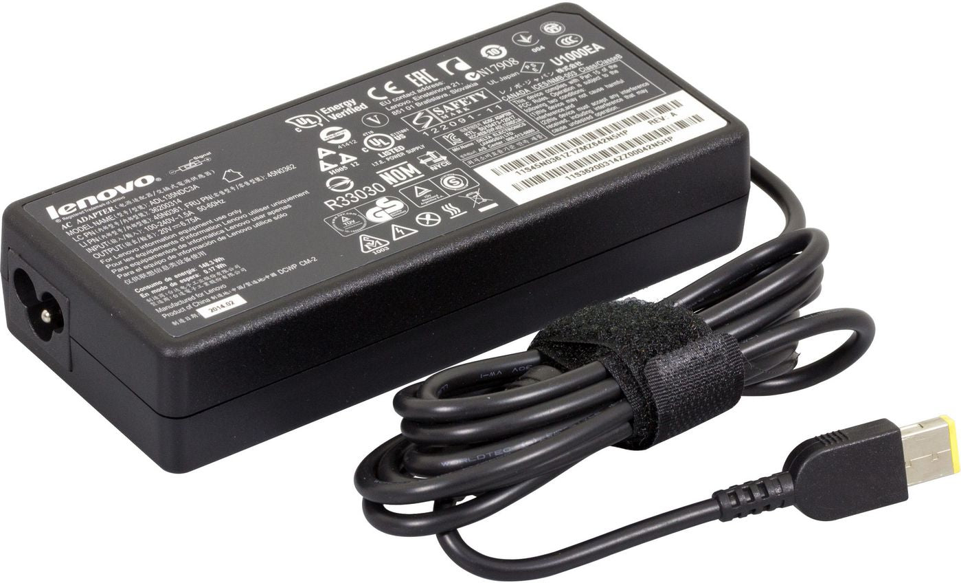 Lenovo 45N0362 Universal 135W Slim Tip Power Adapter – Black