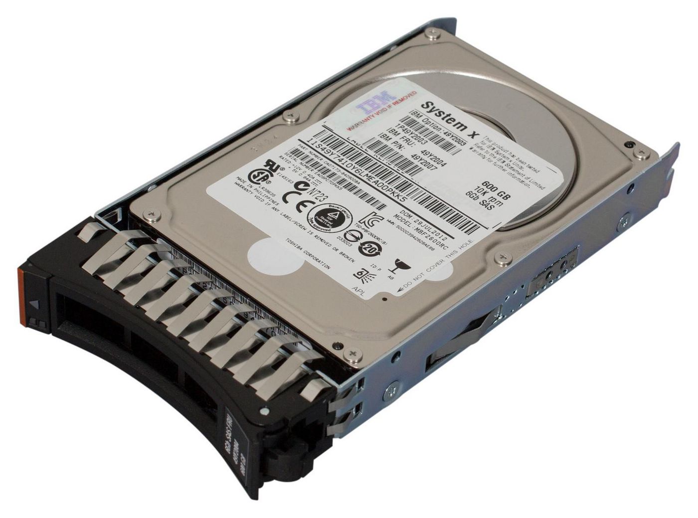 Lenovo FRU49Y2004 600GB 10K RPM 2.5-inch SAS Internal HDD