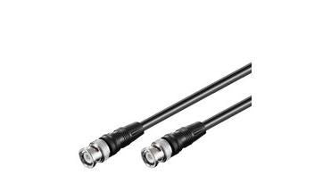 MicroConnect 50074 Coaxial Cable – 5m BNC Male to Male Black RG59