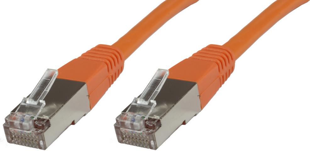 Microconnect Cat6 F/UTP Network Cable, 5m Orange – RJ-45, 10Gbps, Shielded