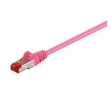 MicroConnect B-FTP6015PI Cat6 Network Cable 1.5m Pink F/UTP RJ-45 10Gbps High-Speed
