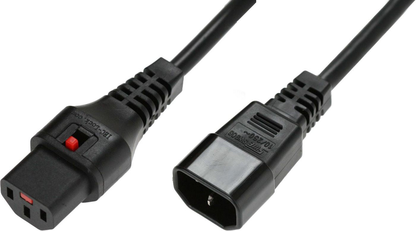 MicroConnect PC1021 Power Cable Black 2m C13 Female to C14 Male 10A 250V