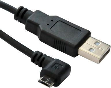 MicroConnect USBABMICRO3ANG USB 2.0 Cable 3m Micro-USB B to USB A Black