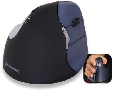 Evoluent VM4RW VerticalMouse 4 Right Wireless Mouse – 2.4GHz Optical, 6 Buttons