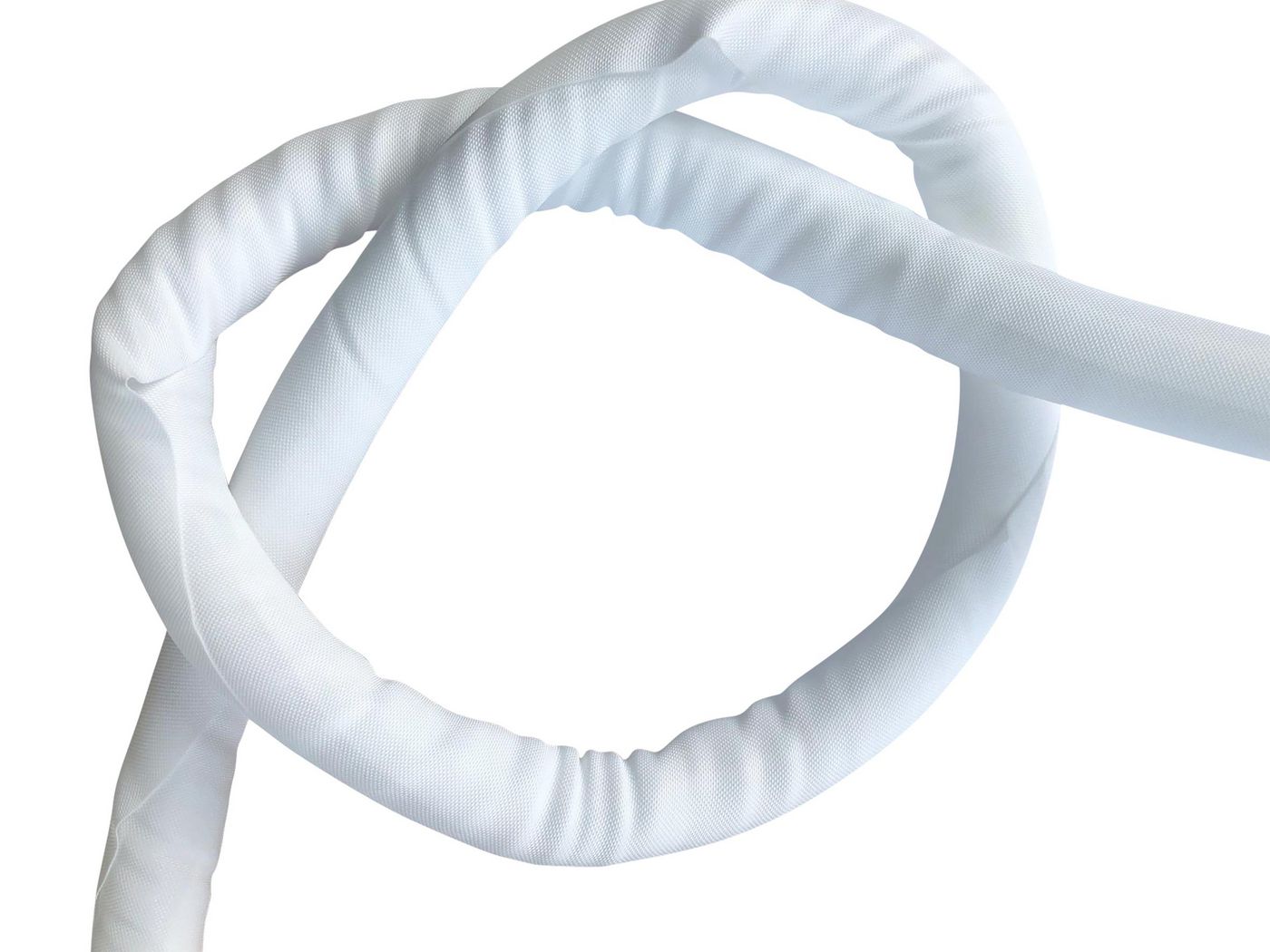 Vivolink VLSC102500W Self-Wrapping Cable Sock 10mm Diameter White 25m Roll Braided Sleeve