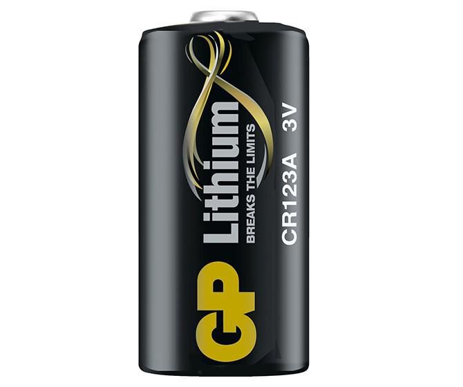 GP 3702 CR123A Lithium 3V Battery – 1 Pack, 10-Year Shelf Life