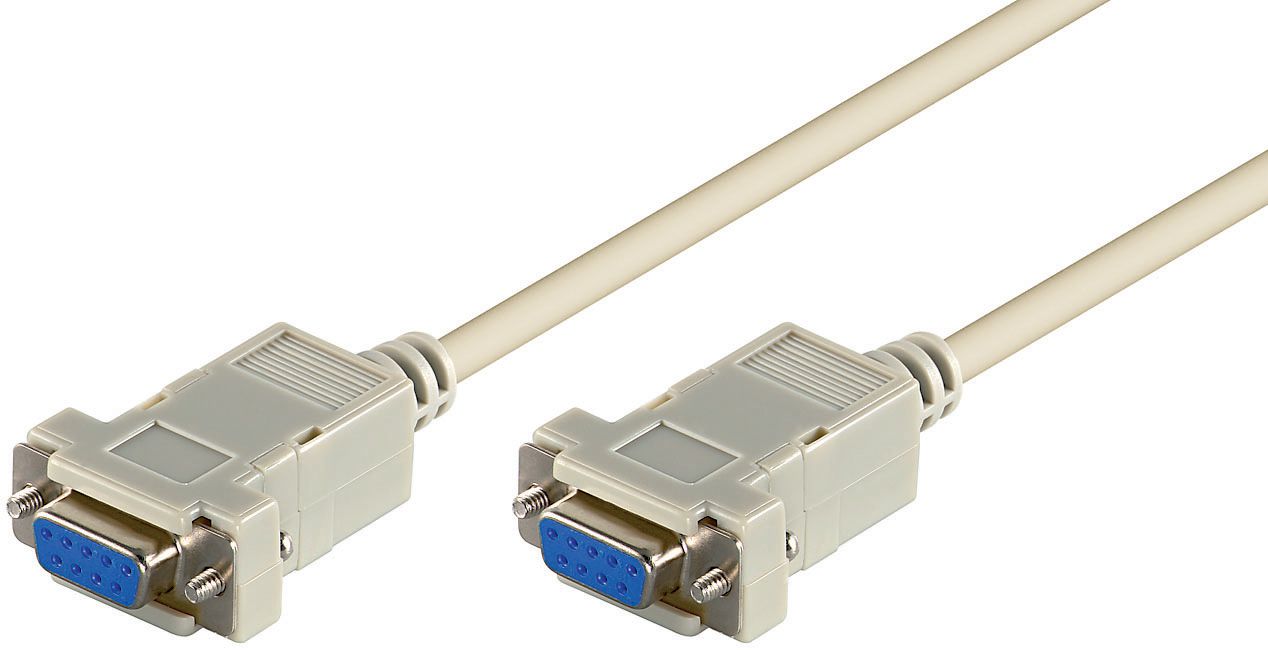 MicroConnect SCSENN2 Serial Cable 1.8m White DB9 Female to DB9 Female