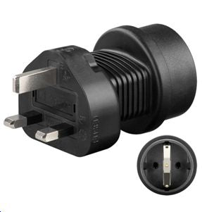 MicroConnect PETRAVEL1 Power Plug Adapter Type F Black 230V 13A