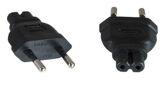 MicroConnect PEEUC7AD Power Plug Adapter Type M to C7 230V Black