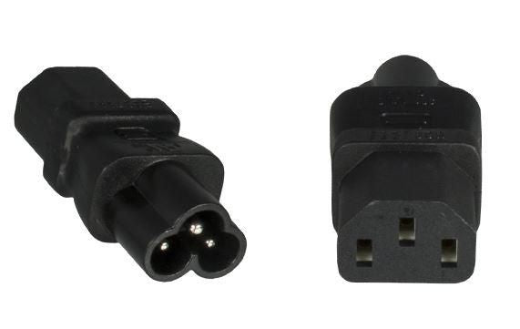 MicroConnect PE613AD Power Plug Adapter C6 to C13 Female 230V Black