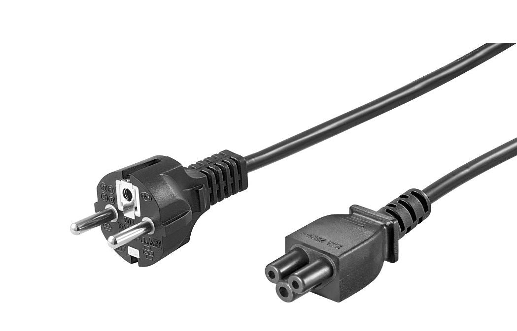 MicroConnect PE010810S Power Cable Black 1m CEE7/7 to C5 Coupler