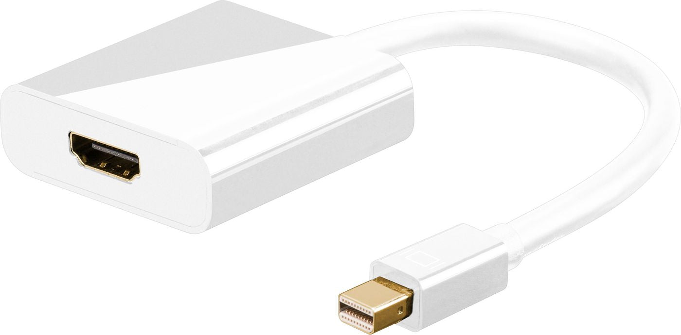 MicroConnect MDPHDMI Mini DisplayPort to HDMI Adapter – 0.15m White, RoHS Certified