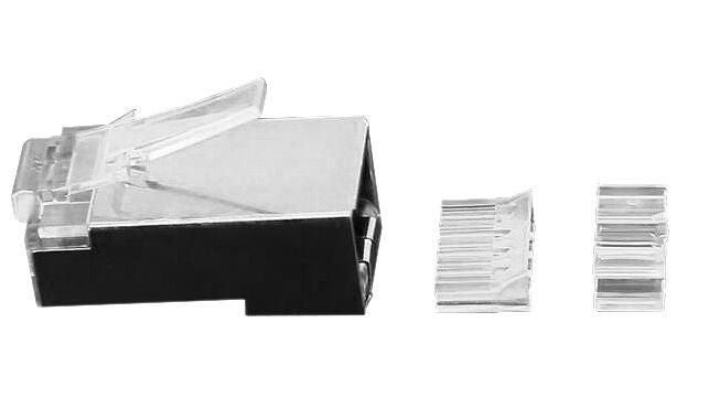 MicroConnect KON512-10 RJ45 Plug Silver Cat6a 10-Pack