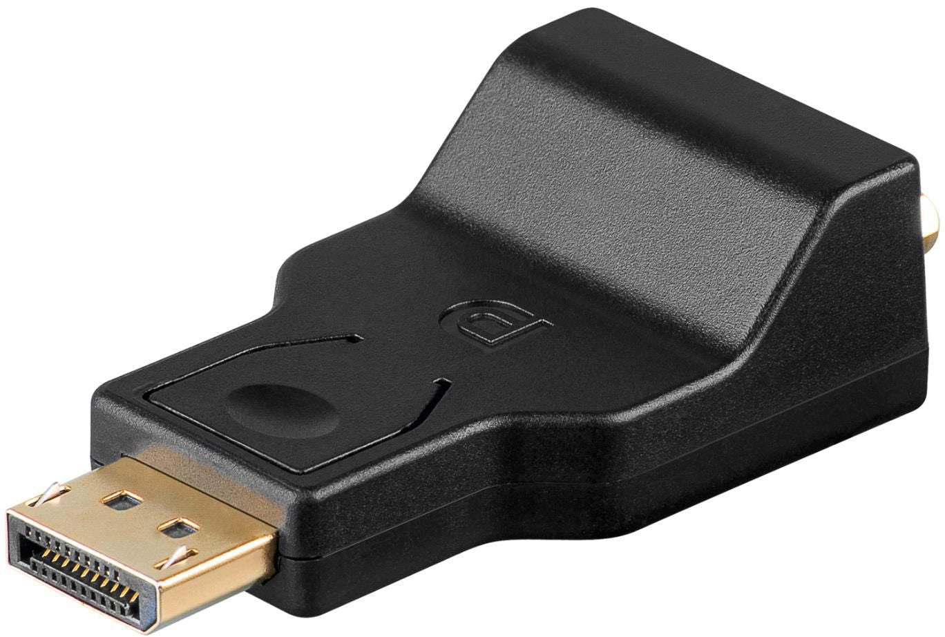 MicroConnect DPVGA DisplayPort to VGA Adapter – DP 1.2, Gold-Plated Contacts, Black