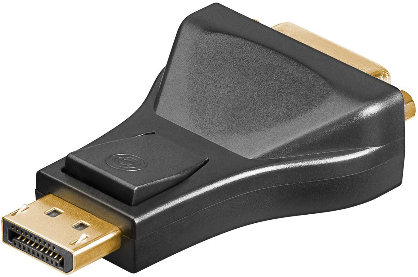 Microconnect DisplayPort to DVI-D Dual Link Adapter – Gold Plated, RoHS, Grey