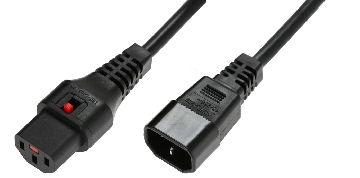 MicroConnect PC1003 Power Cable 1.5m Black C13 Female to C14 Male 10A 250V