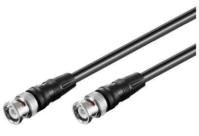 MicroConnect 50046 Coaxial Cable – 2m BNC Male to Male Black RG59