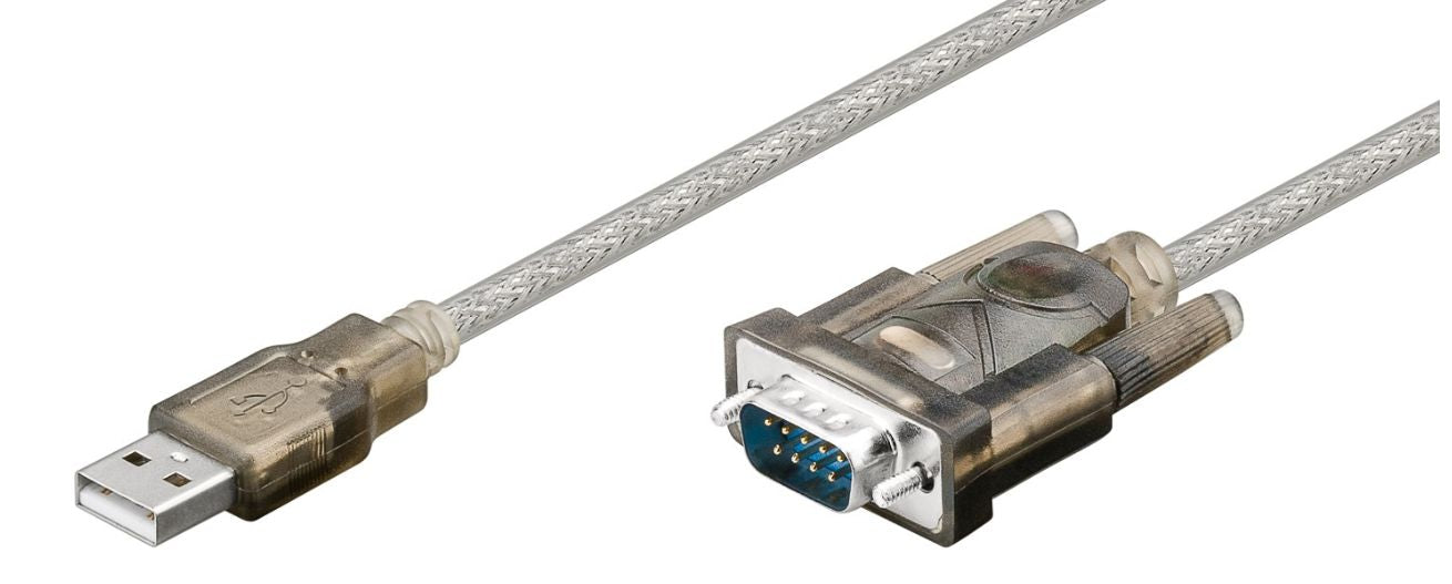 MicroConnect 68875 USB 2.0 to DB9 Serial Adapter Cable – 1.5m, Male-Male, Plug & Play