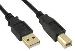 MicroConnect USBAB3G USB Cable USB 2.0 3m USB A to USB B Black