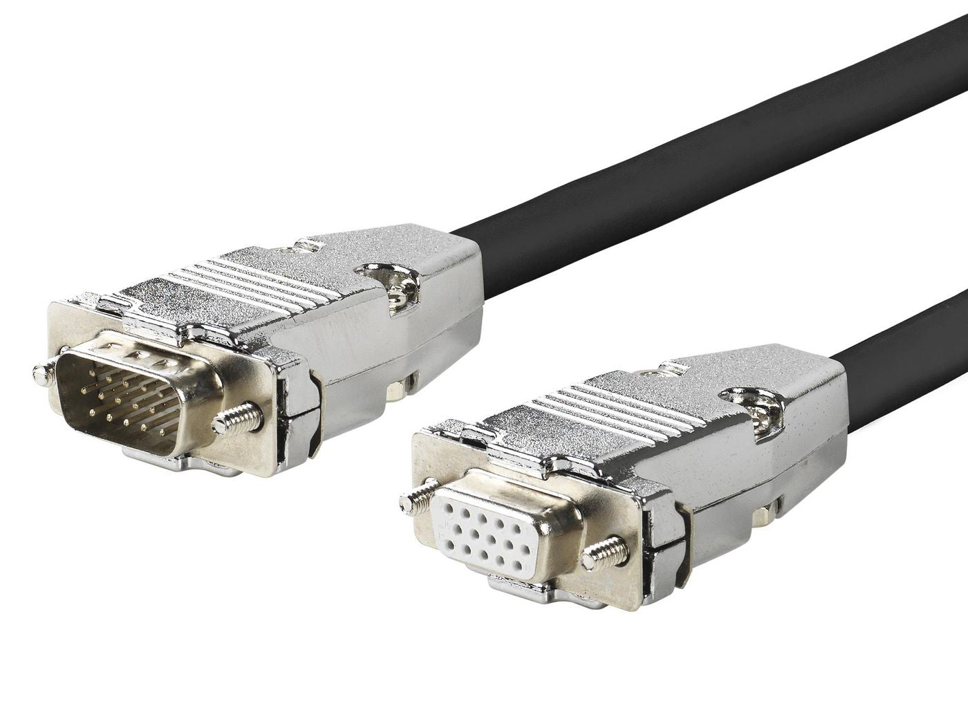 Vivolink PROVGAFM5 VGA Cable – 5m Male to Female, Triple Shielded, Black, Gold-Plated Contacts