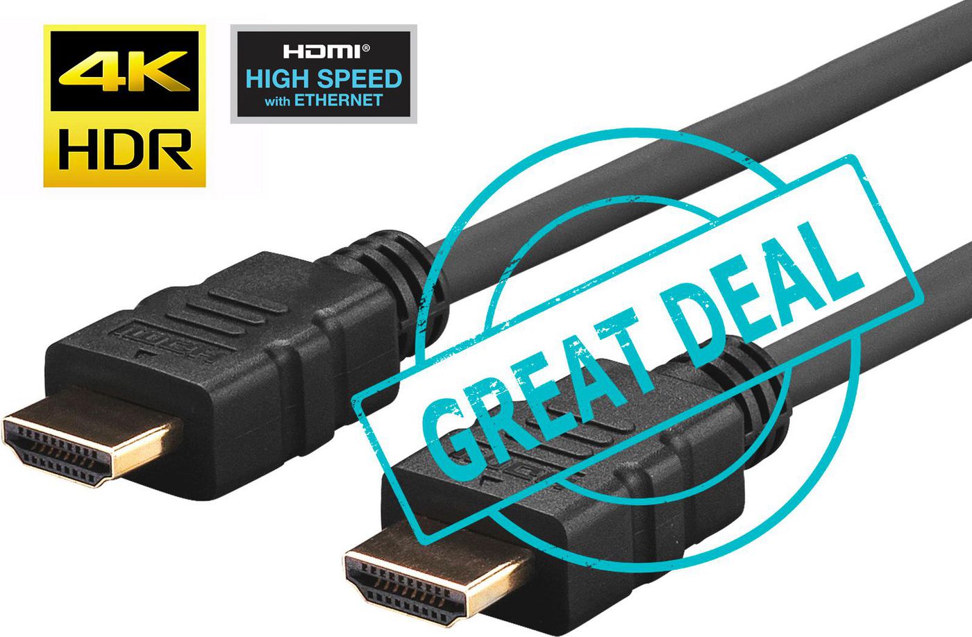 Vivolink Pro HDMI Cable 1m Ultra Flexible – 10 Pack, 4K HDR, Gold Plated Connectors