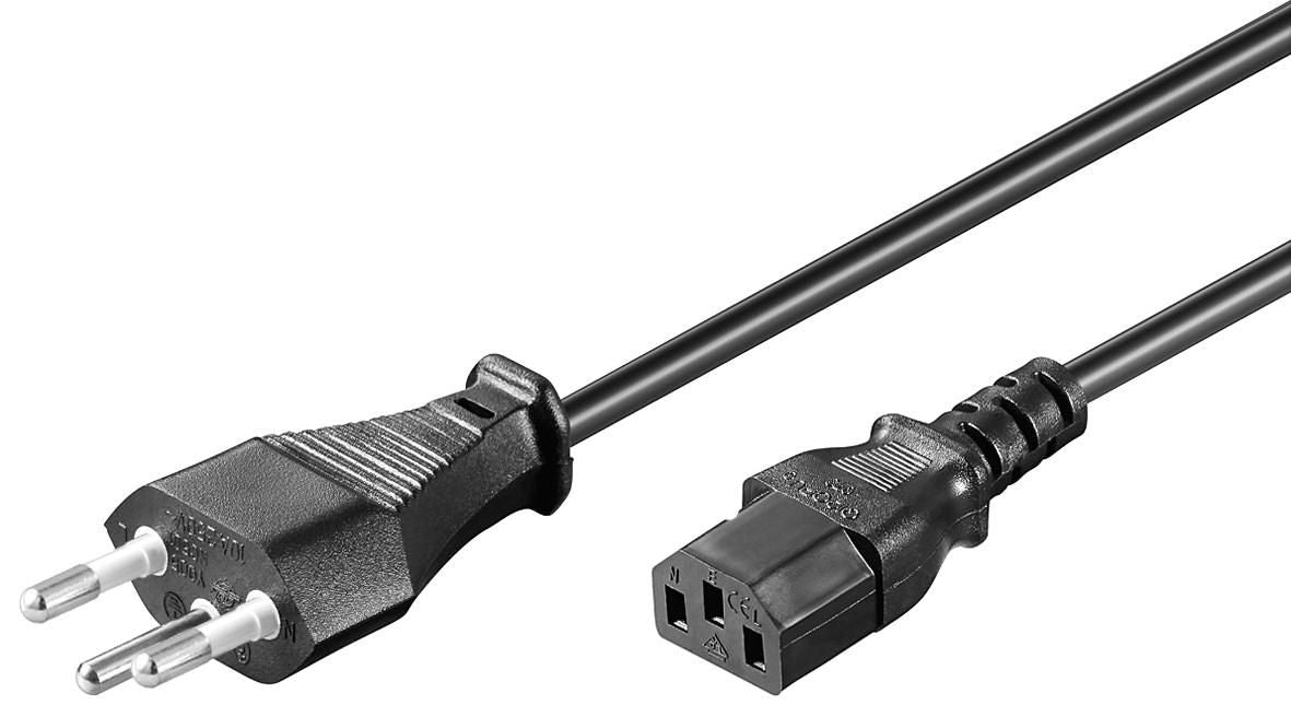 MicroConnect PE160450 Black Power Cable 5m 10A 250V C13 Coupler