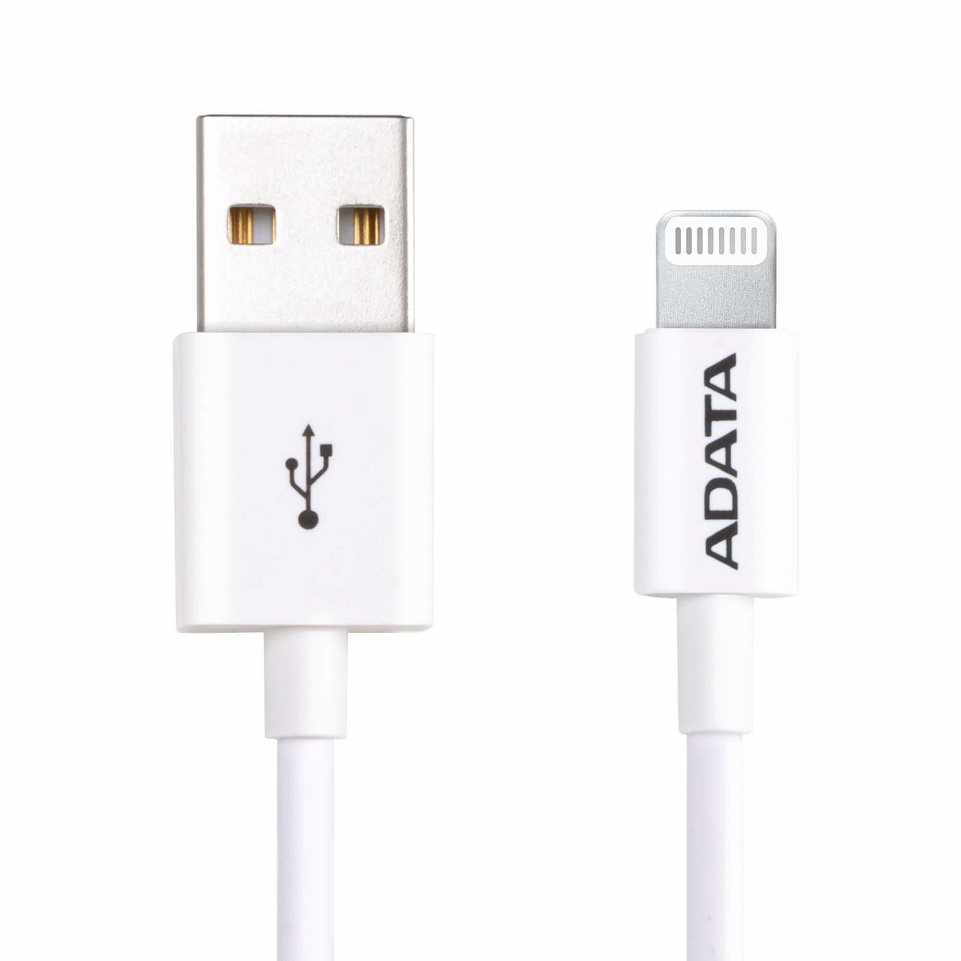 ADATA AMFIPL-1M-CWH Lightning to USB A Cable 1m White – USB 2.0 Fast Charging Lead