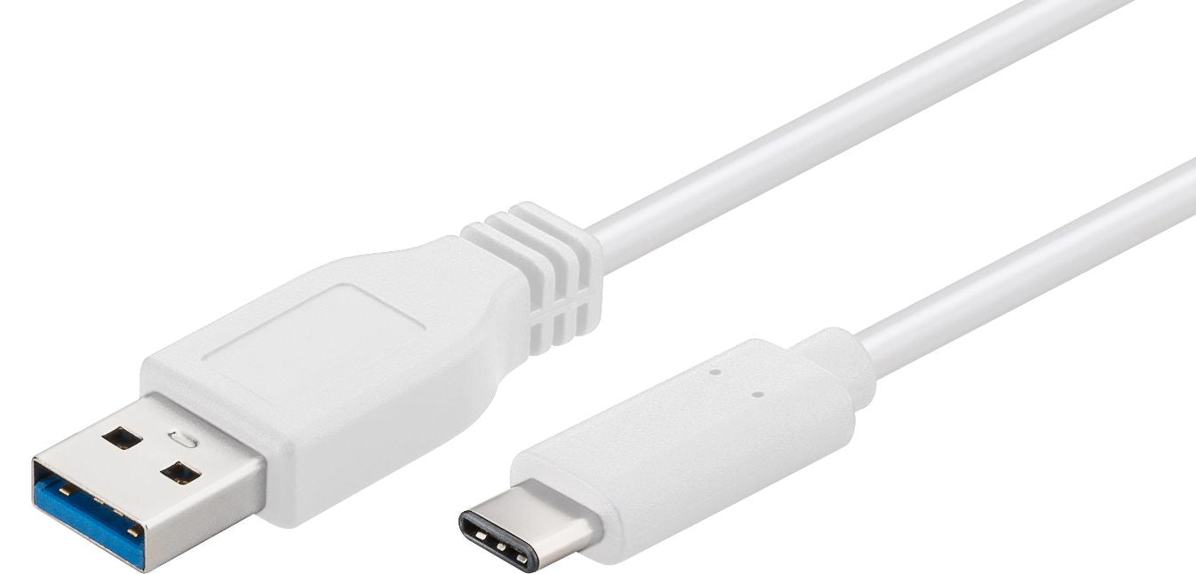 MicroConnect USB3.1CA05W USB 3.2 Gen 1 Cable 0.5m USB C to USB A White