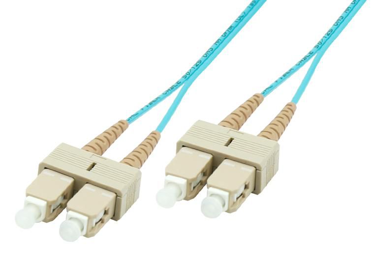 Microconnect FIB222002 2m OM3 SC-SC Fibre Optic Cable – Duplex LSZH Blue