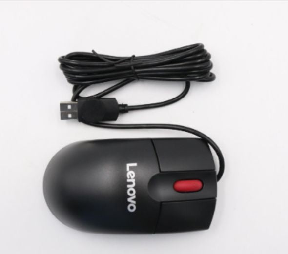 Lenovo 41U3078 USB Optical Mouse – 400 DPI, 3-Button, Black