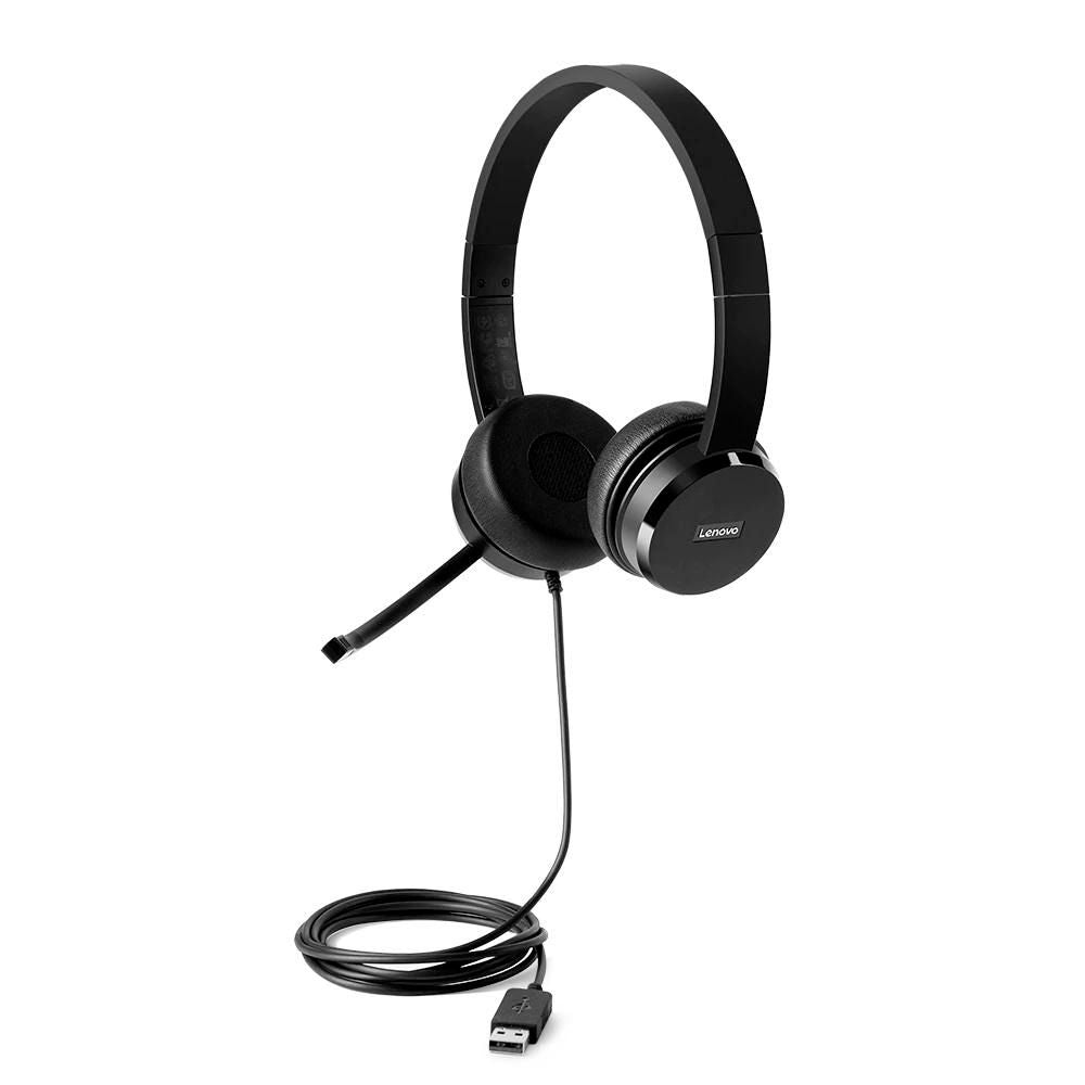Lenovo 4XD0X88524 Headset – Wired Stereo Audio with Microphone
